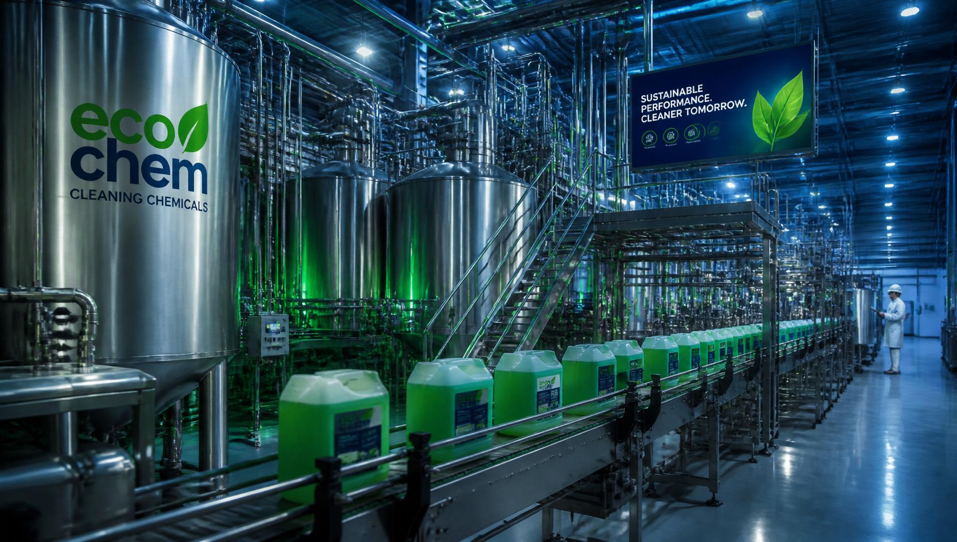 Modern cleaning chemical manufacturing facility